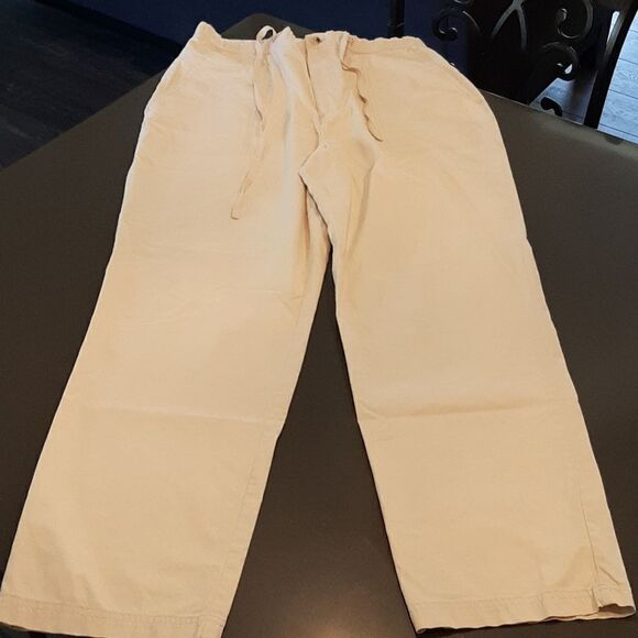 Northern Reflections Cream Lightweight Drawstring Pants - Picture 4 of 9